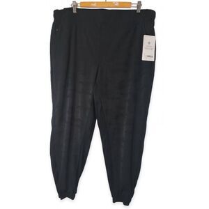 Athleta Womens Size 20 brooklyn lined black camouflage jogger pants $109